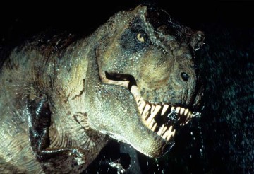 La escultura del T-Rex de Jurassic Park